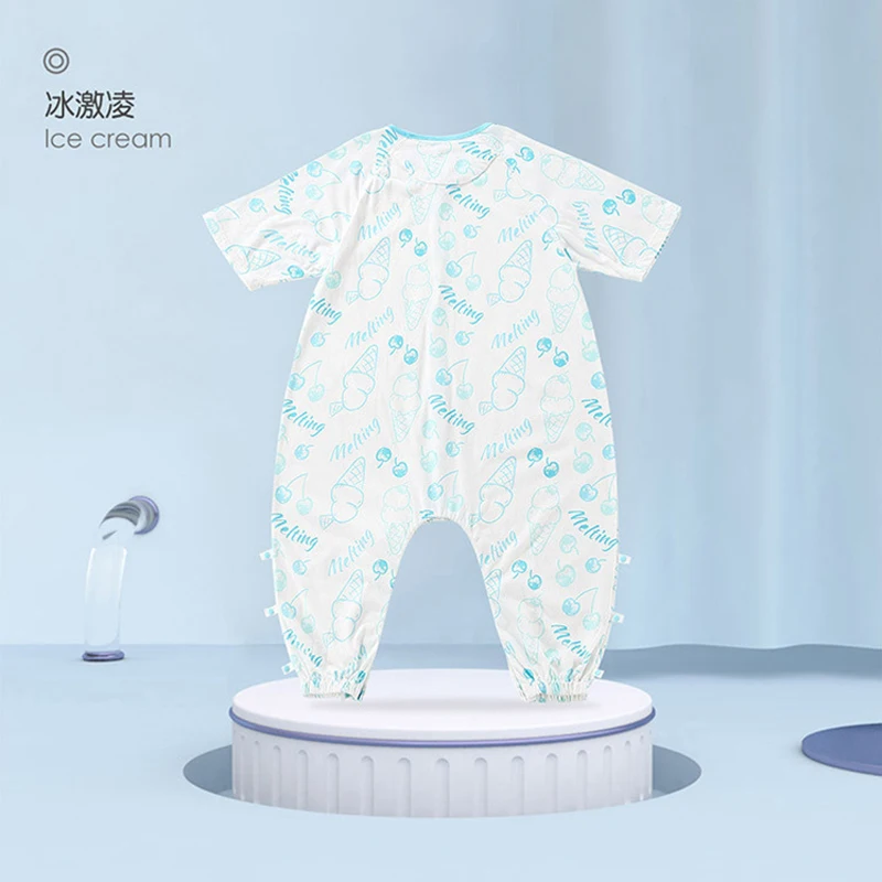 

Newborn Baby Romper Clothes Cotton Short Sleeve Jumpsuit 0-12M Unisex Baby Boy Clothes Cartoon Print Solid Ropa Bebe