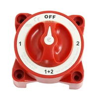 marine boat 4 position 32v 350 amp vehicles ignition protected dual battery isolator waterproof red square switches