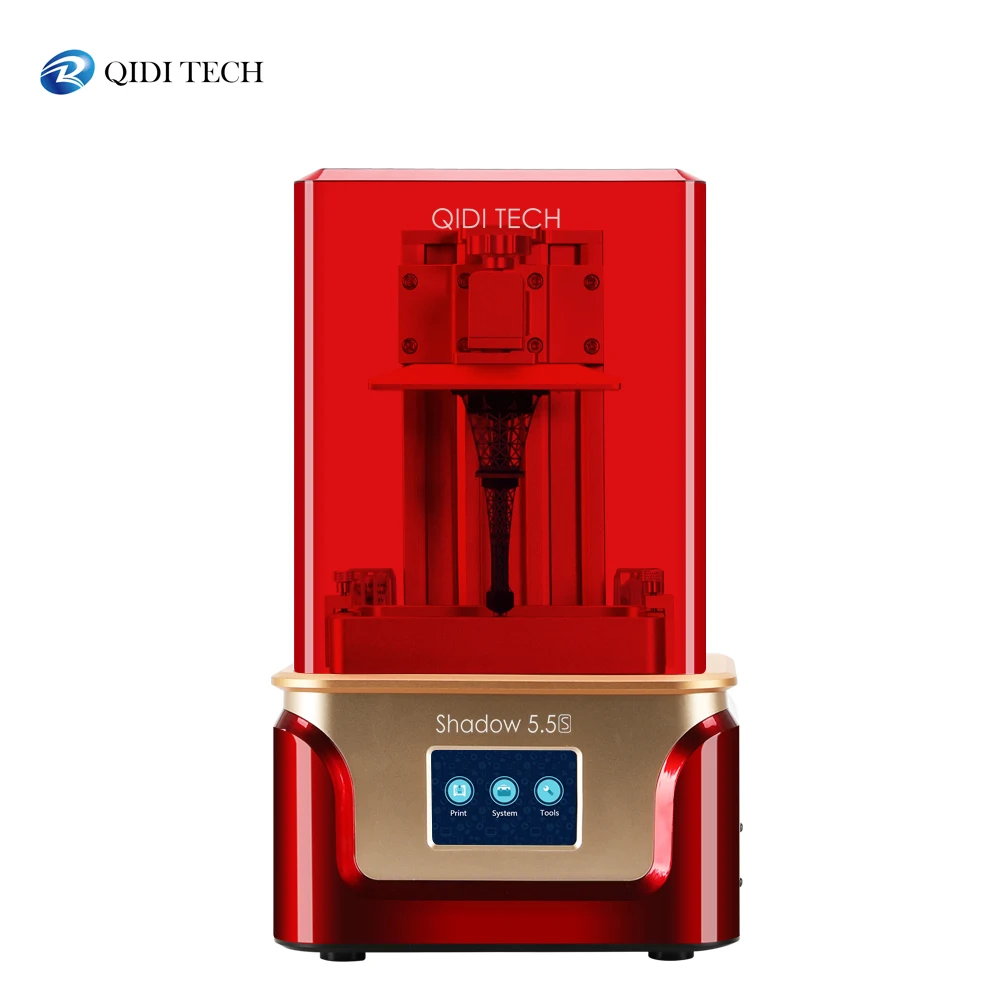 

QIDI TECH LCD/SLA RESIN 3D PRINTER SHADOW 5.5S Dual z axis Liner Rail Build Size 120*68*150mm