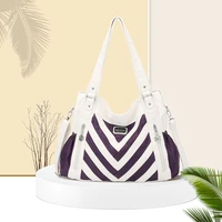new arrival fashion women pu tote bag large capacity handbags multiple pockets purses zipper closure shoulder bag