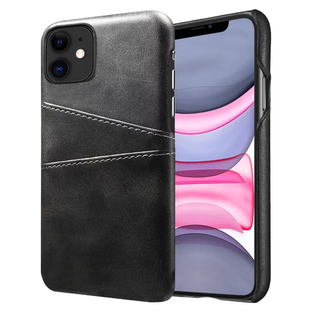 Тонкий чехол из искусственной кожи для iPhone X XR XS MAX 11 pro Max роскошный с отделением