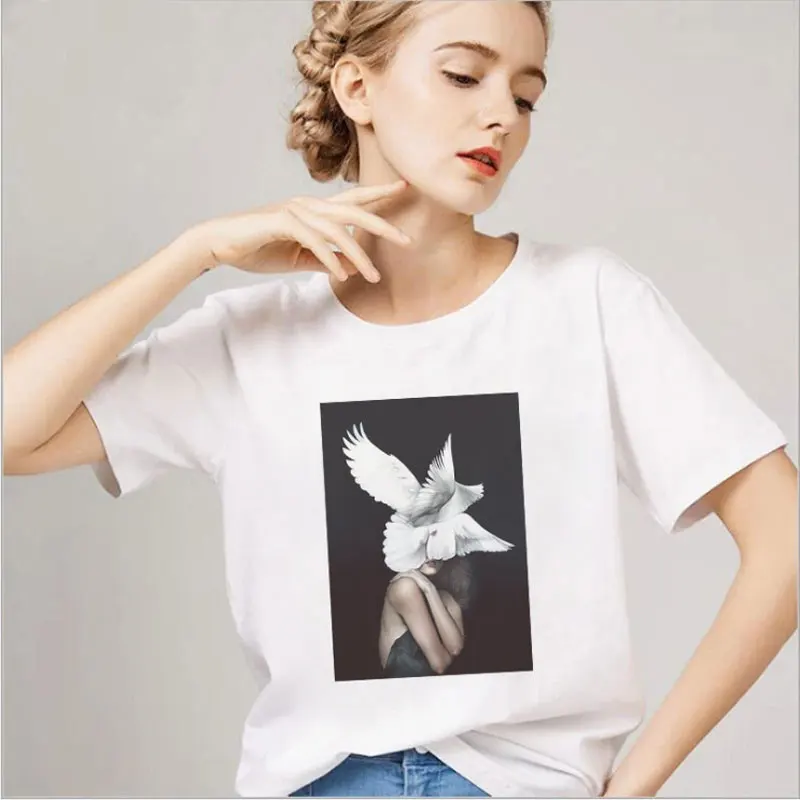 Футболка LINNA женская с коротким рукавом индивидуальная Модная рубашка в стиле