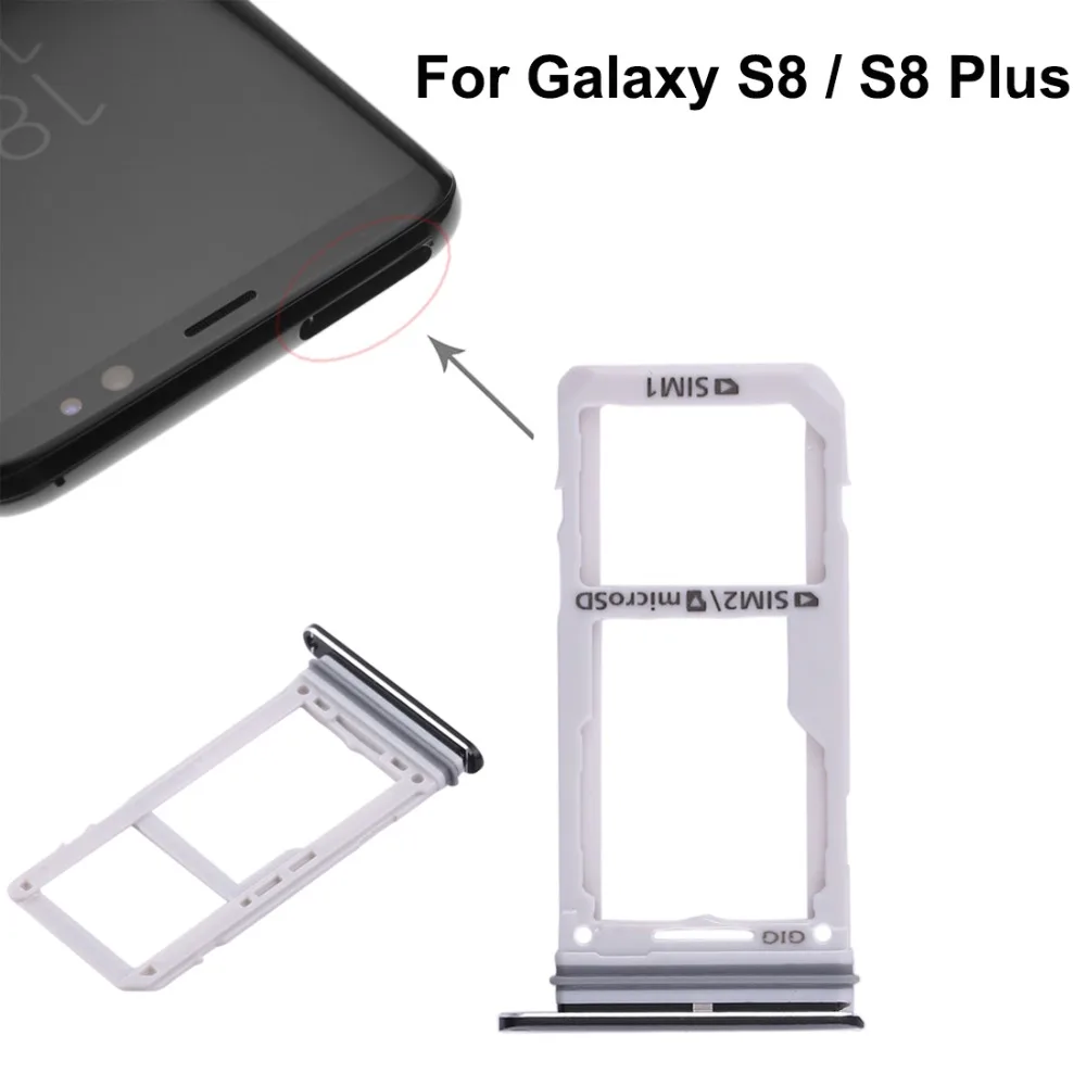 Для Samsung Galaxy S8 Plus лоток для двух SIM карт Micro SD| |