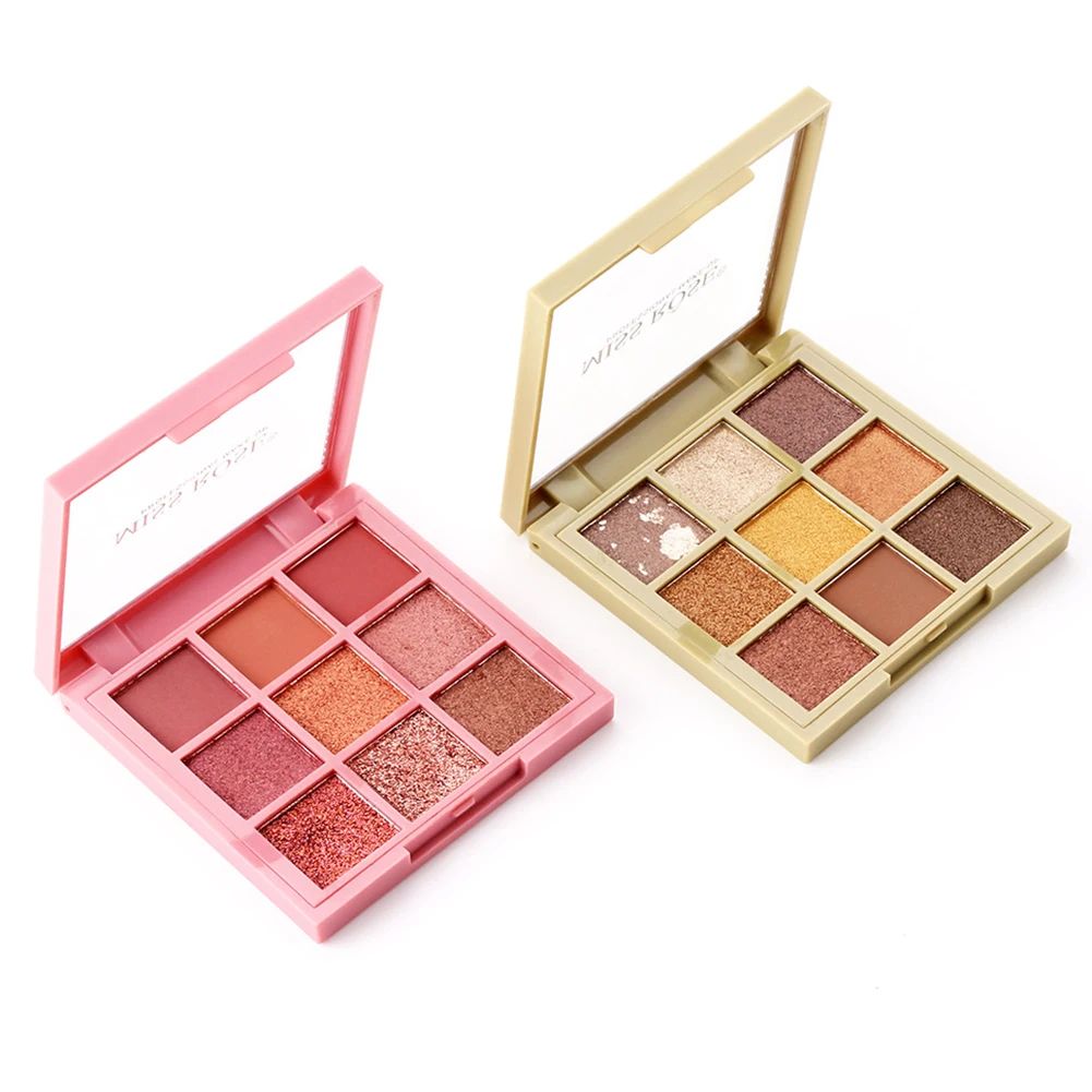 

9 Colors Eyeshadow Palette Pigmented Matte and Shimmer Eye Makeup Shades Long-Lasting Palette party makeup casual makeup