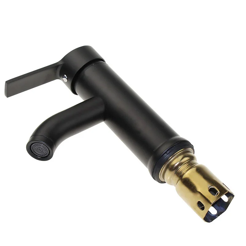 

Single Handle Bathroom Basin Faucets Cold/Hot Mixer Basin Sink Tap Black Water Kitchen Faucet Bathroom Accessories