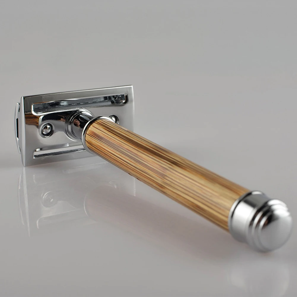 Мужская Ручная Бритва для бороды безопасная бритва с двойными краями длинная