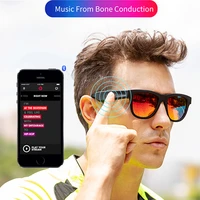 bone conduction earphone speaker open ear headphone wireless sports polarized frame smart stereo sound audio sun glasses