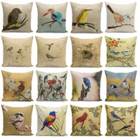 pillow bird 18 new throw home cushion cover decorative sofa case print fashion