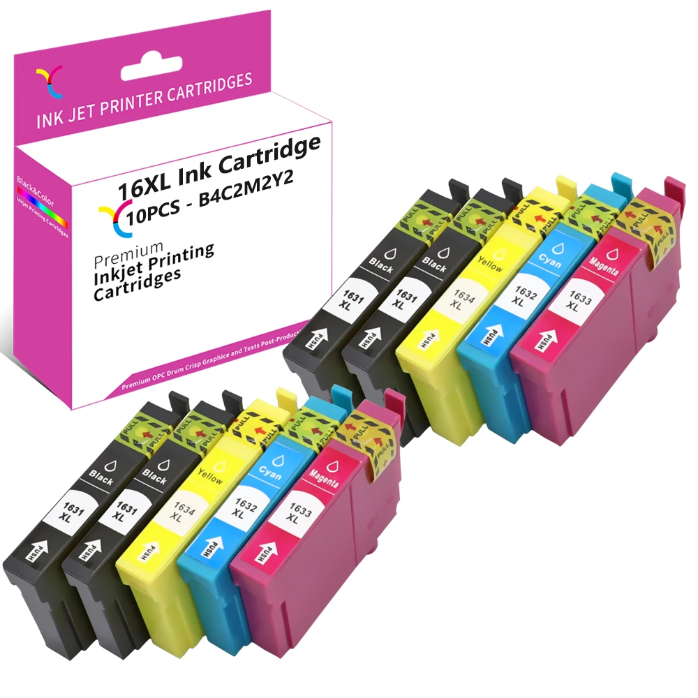Чернильные картриджи YC 16xl совместимые с Epson 16XL 16 XL WF2510 WF2760 | Компьютеры и офис
