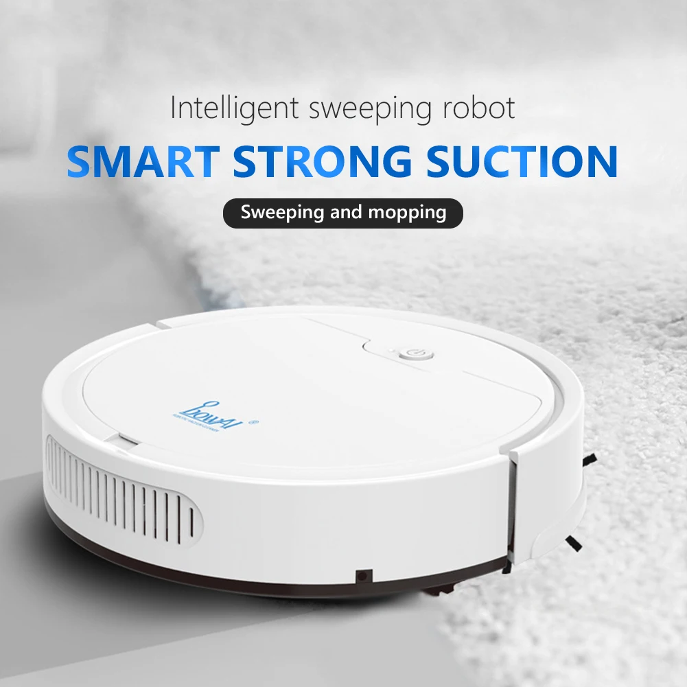 

1600Pa 3 In 1 Intelligent Sweeping Robot Vacuum Cleaner Rechargeable Mopping Vacuum Cleaners Floor Edge Dust Clean Robot