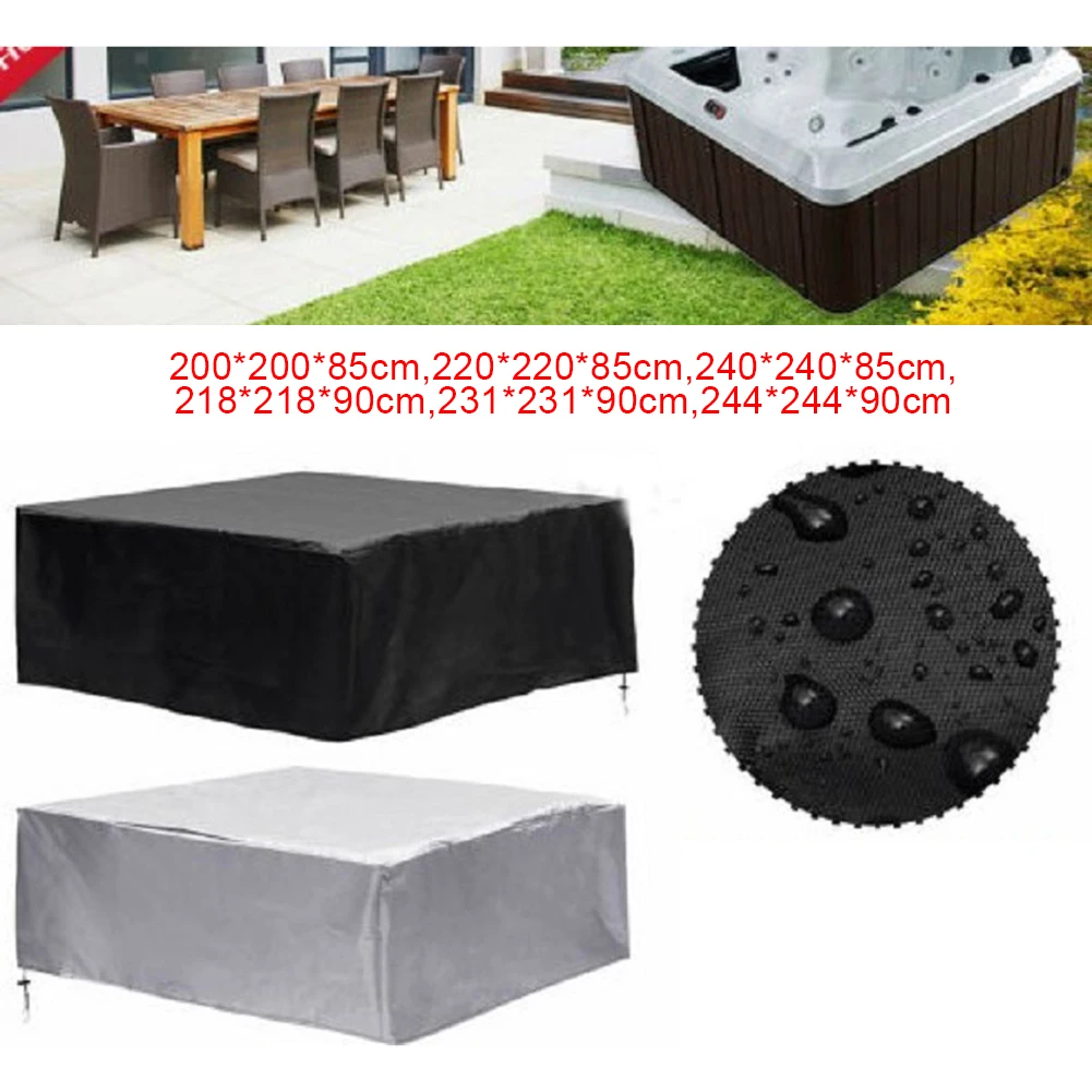 

1pc 20020085cm 24424490cm Tub Cover Guard Cap Protect Anti-UV Anticorrosive Square Spa Cover Furnitures