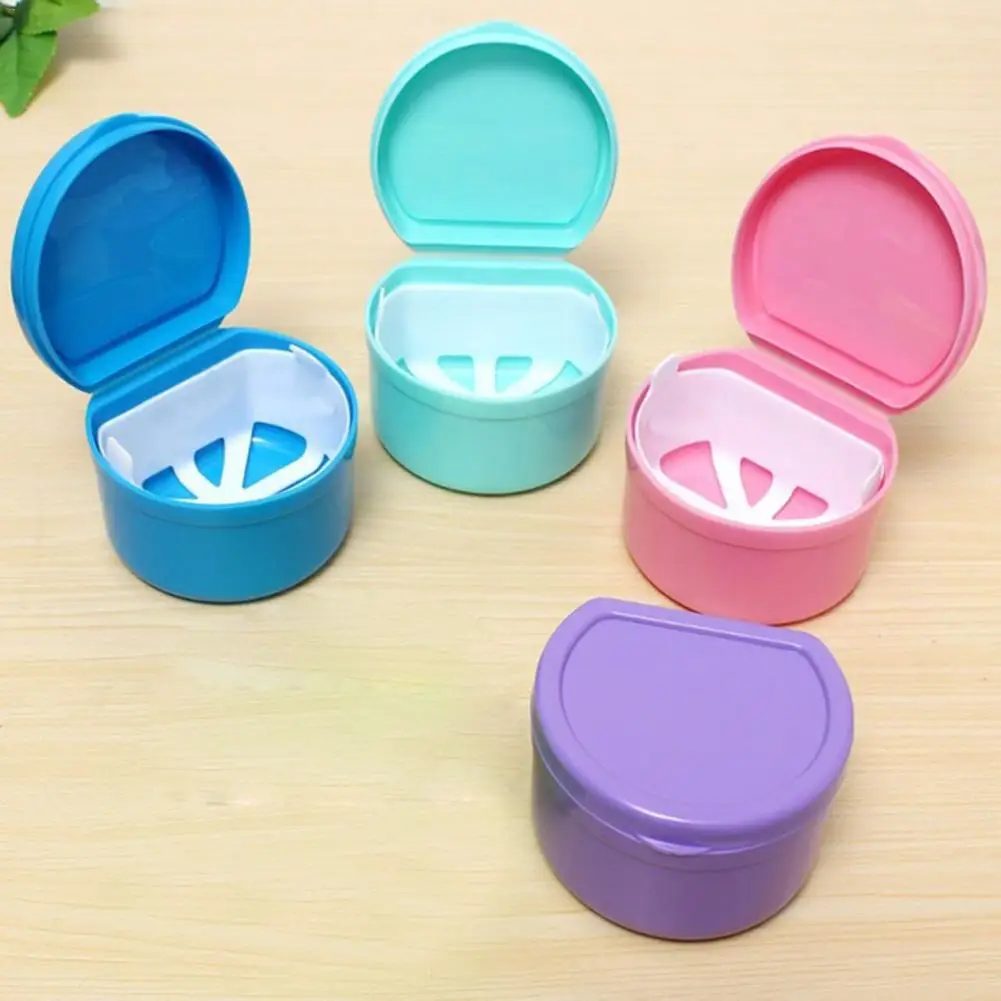 1 шт. необычная портативная коробка для хранения протеза ухода за зубами чехол