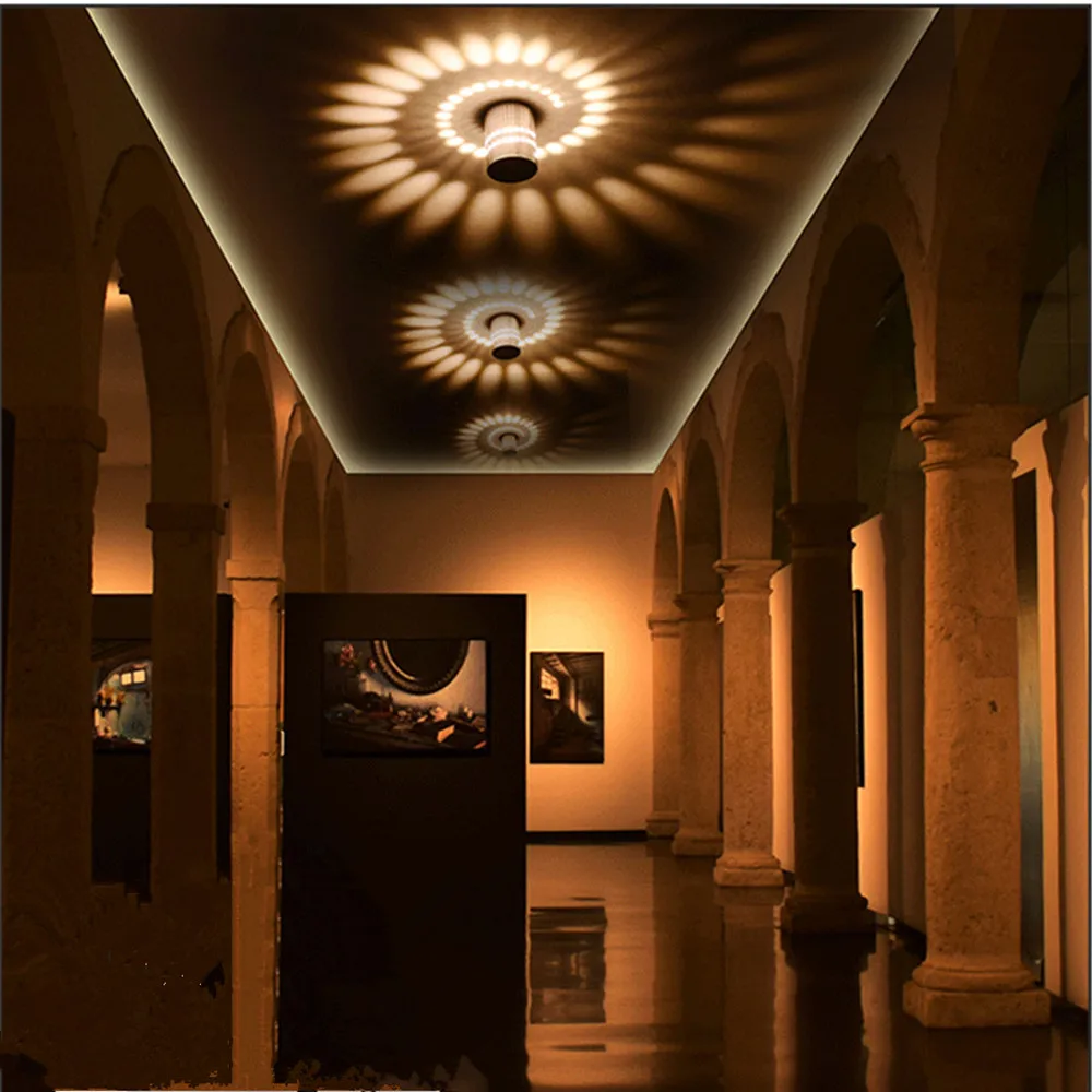 Современный светодиодный потолочный светильник 3 Вт RGB настенное бра для