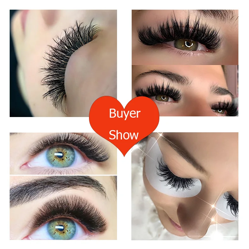 

12 Lines Individual Eyelash Extension 0.03 to 0.20 Faux Mink Classic Natural Long Hand Made Eye Lashes Korea Silk Volume Lash