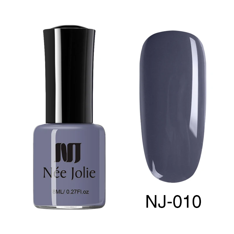NJP-010 NEE JOLIE 8 мл Лак для ногтей чистая серия лак для ногтей Блестящий зеркальный матовый эффект лак для ногтей 66 цветов - Цвет: NJP-010