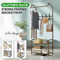 floored drying clothing rack pole style coat hanger indoor metal rack home bedroom storage wardrobe clothing balcony coat rack