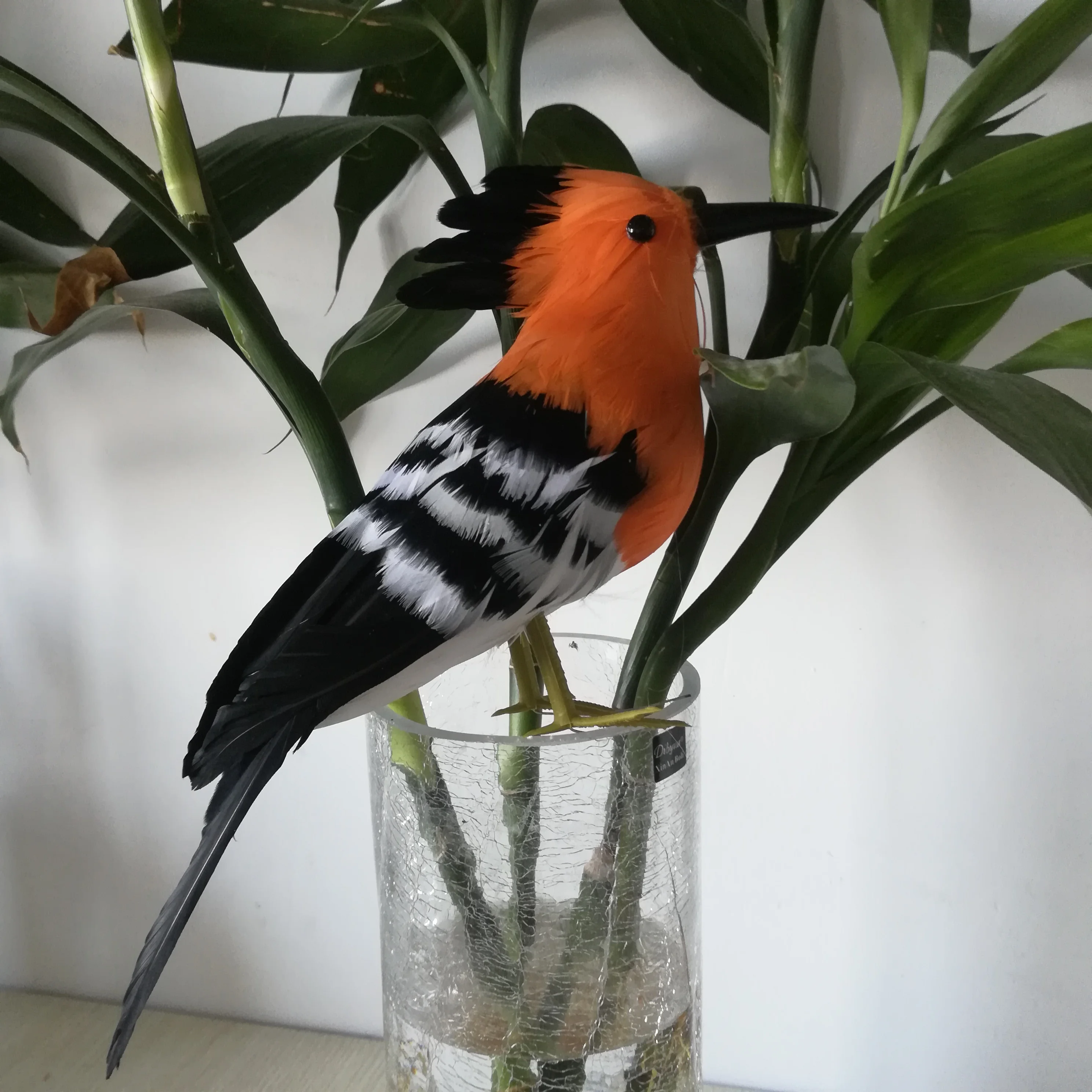 Около 30 см пена и перья Hoopoe птица твердая модель hoopoe сценический реквизит