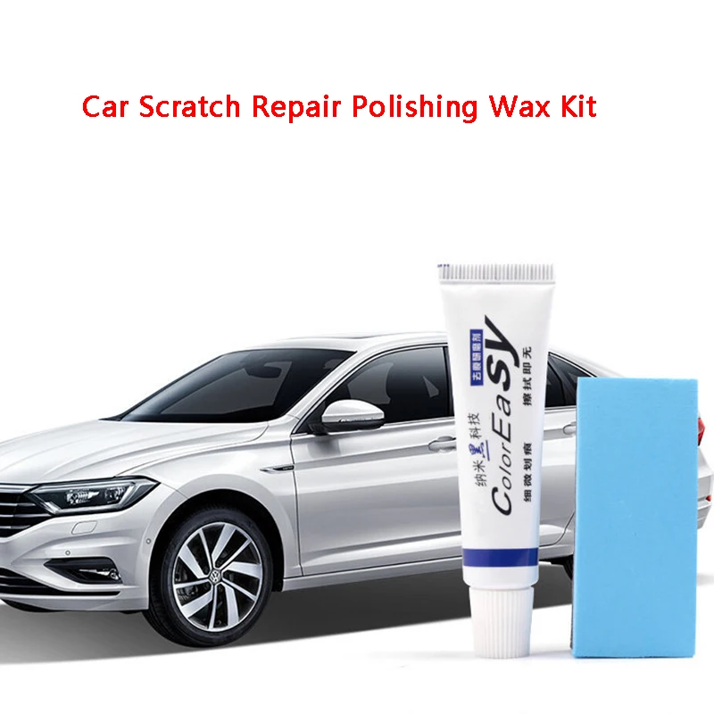 

Car Scratch Repair Polishing Wax Kit Sponge Cream Wax Car Scratch Remover Vehicle Paint Scratch Repa
