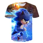 Футболки Sonic, детская одежда, футболки для мальчиков, Детская футболка, рубашки для девочек, летняя одежда с коротким рукавом, топы для девочек, детская одежда