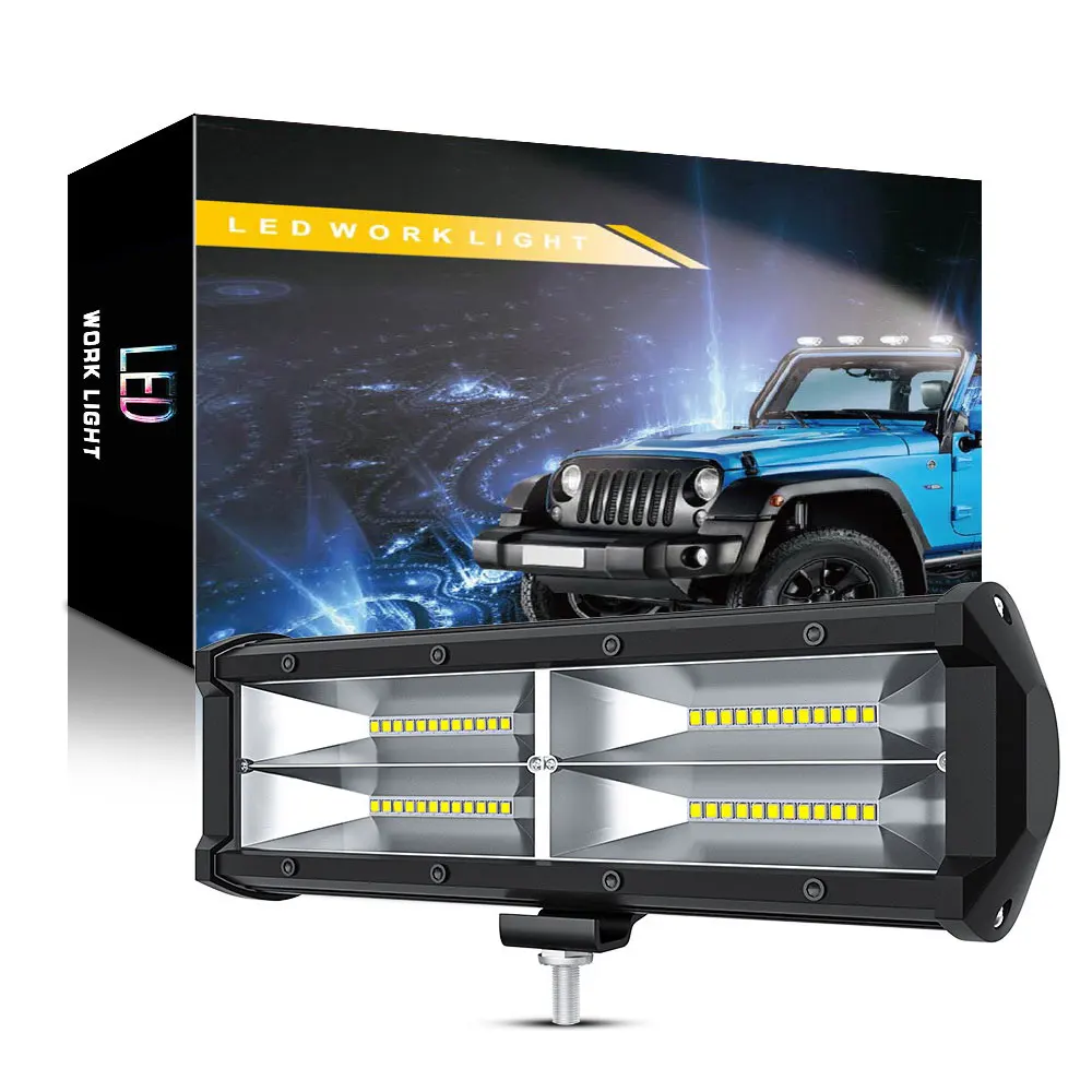 

9 Inch 144W 48LED Work Light Bar Combo Beam Car Driving lights For Off Road Truck 4WD UAZ Motorcycle Ramp 12V 24V Auto Fog Lamp