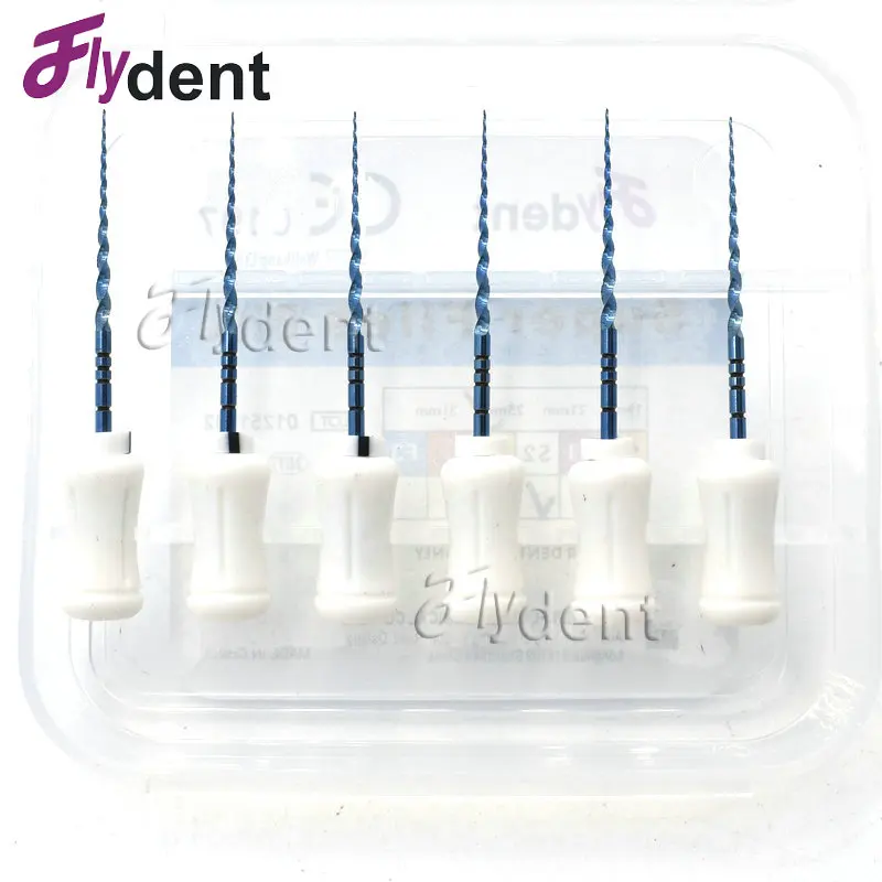Стоматологические файлы Superfiles Handuse синие металлические eflydent