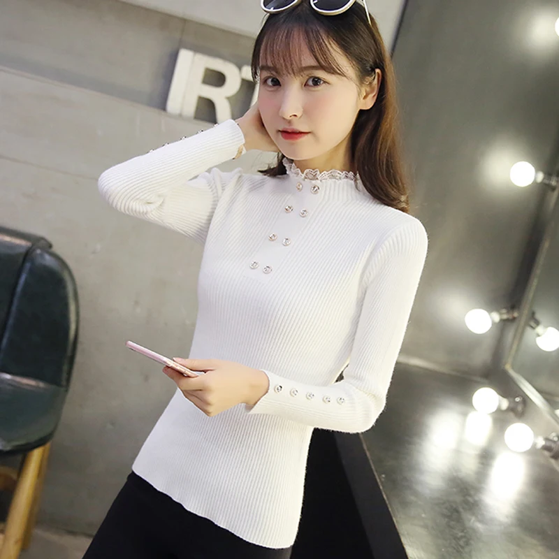 

BETHQUENOY Pull Femme Hiver 2020 Turtleneck Christmas Sweaters Women Winter Clothes Jersey Mujer Pullover Sweter Damski Wrouw