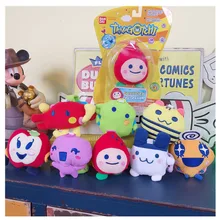 Bandai Tamagotchi Keychains Cute Tamagotchi Pets Plush Dolls Cartoon Protective Sleeve Pendant Keyring Mini Pets Toys Kids Gift
