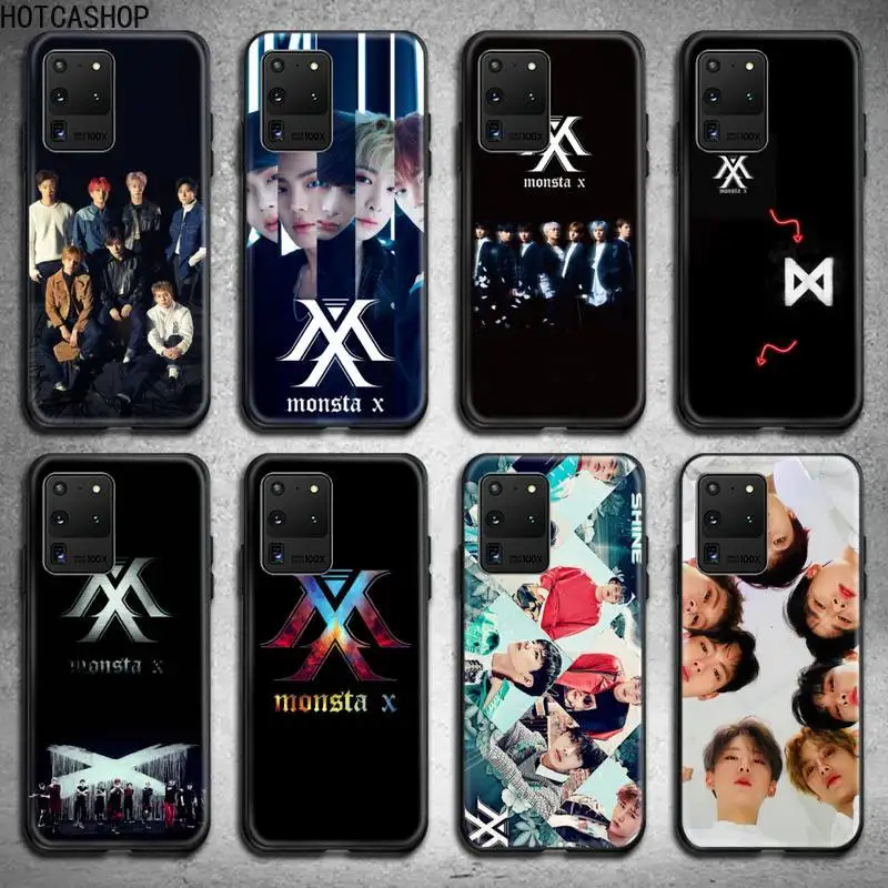 

Monsta X KPOP Boy Phone Case for Samsung S20 plus Ultra S6 S7 edge S8 S9 plus S10 5G lite 2020