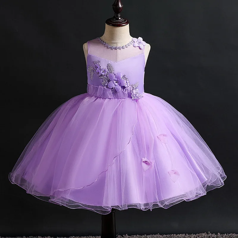 Платье на день рождения для маленьких девочек детское платье принцессы костюм с