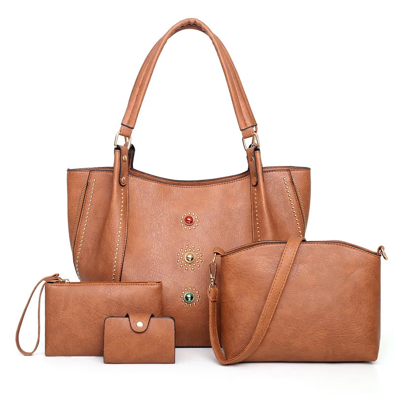 Лидер продаж модная женская сумка тоут мягкая мессенджер пакет для ключей в 4