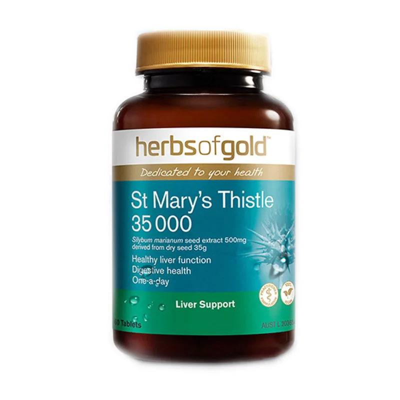 HerbsofGold St Mary's Thistle 35000 60 capsules/bottle Free shipping