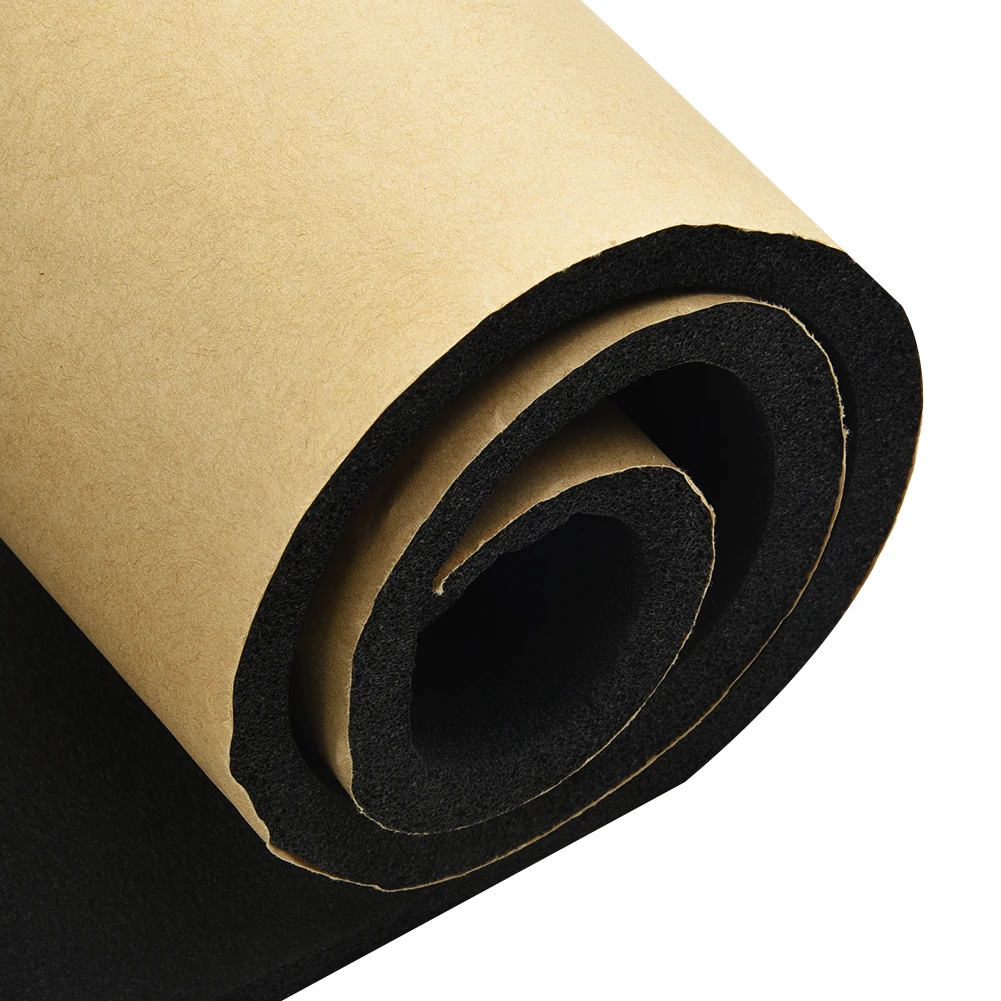 

100*50cm 8mm Thick Car Auto Sound Deadening Car Truck Anti-noise Sound Insulation Heat Closed Rubber Hose Foam
