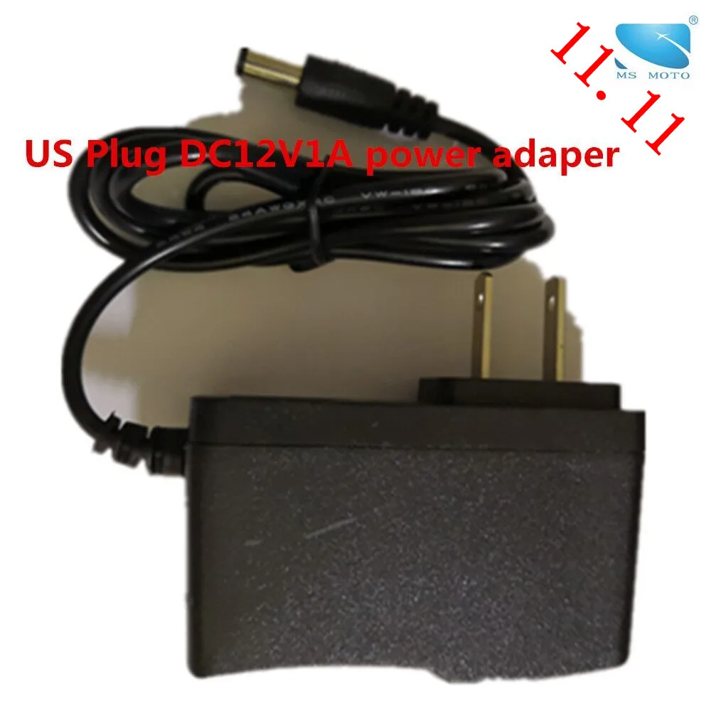 Выход 12VDC1A AC/DC адаптер Вход 100-240V AC50/60Hz 0.3A конвертер 1000mA источник питания США штекер Адаптер камеры безопасности