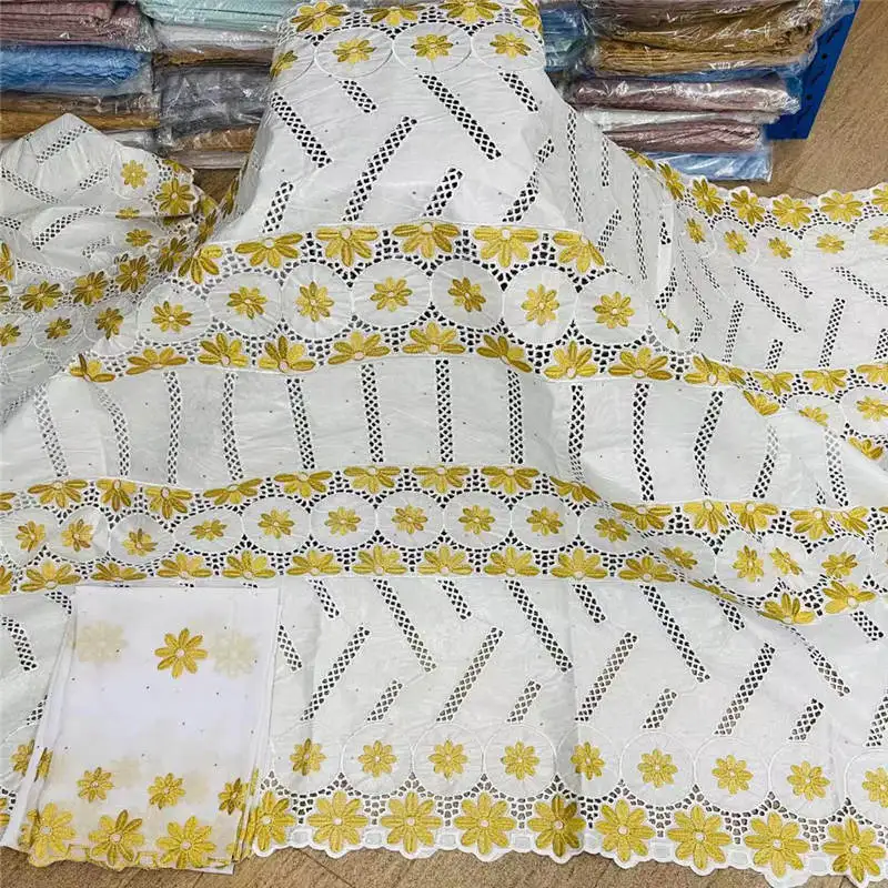 

Basin riche Bazin brode african fabric nigerian lace fabric lace material high quality 7yards ! HL62301