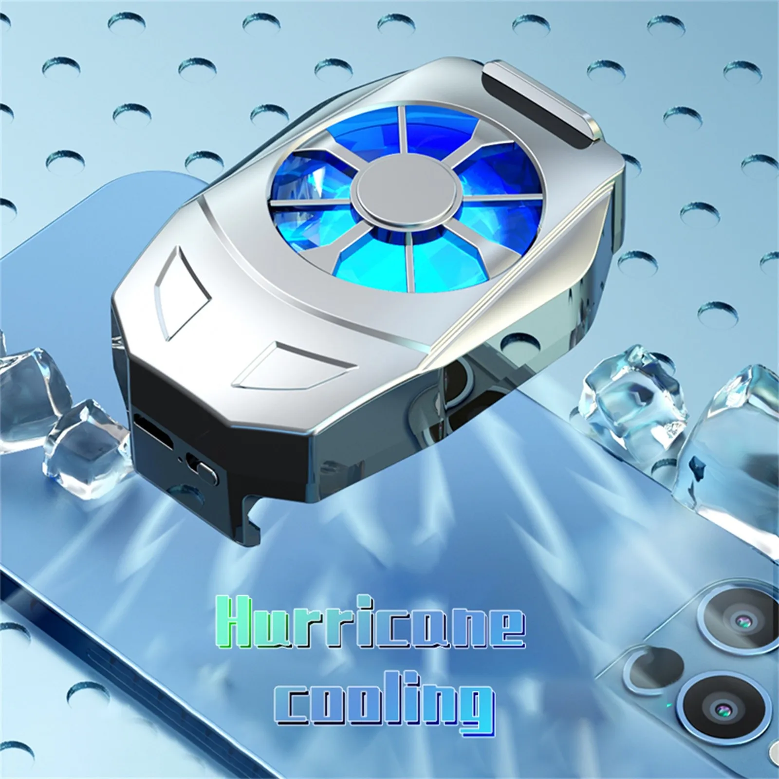 

Universal Mobile Phone USB Game Cooler System Cooling Fan Gamepad Holder Stand Radiator For iphone Xiaomi Huawei samsung phone