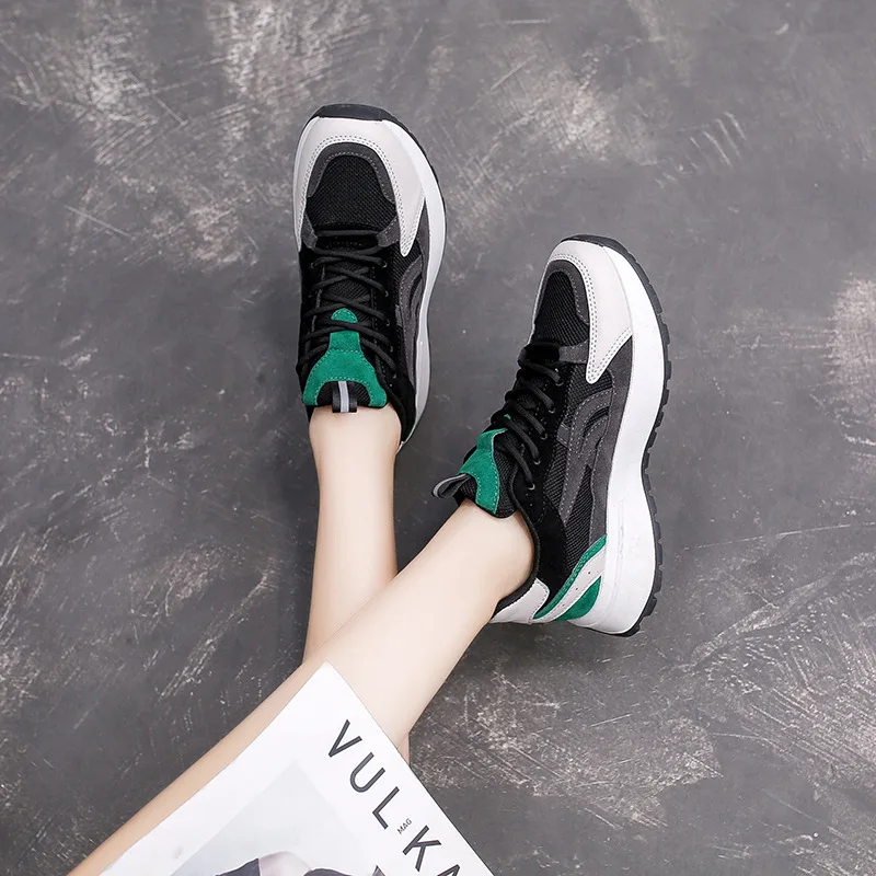 

Dad's Shoes Fashion Women's New Shoes In Spring 2021 Comfortable Korean Version Wanghongjiepai Thick Soled Leisure Sports Shoes