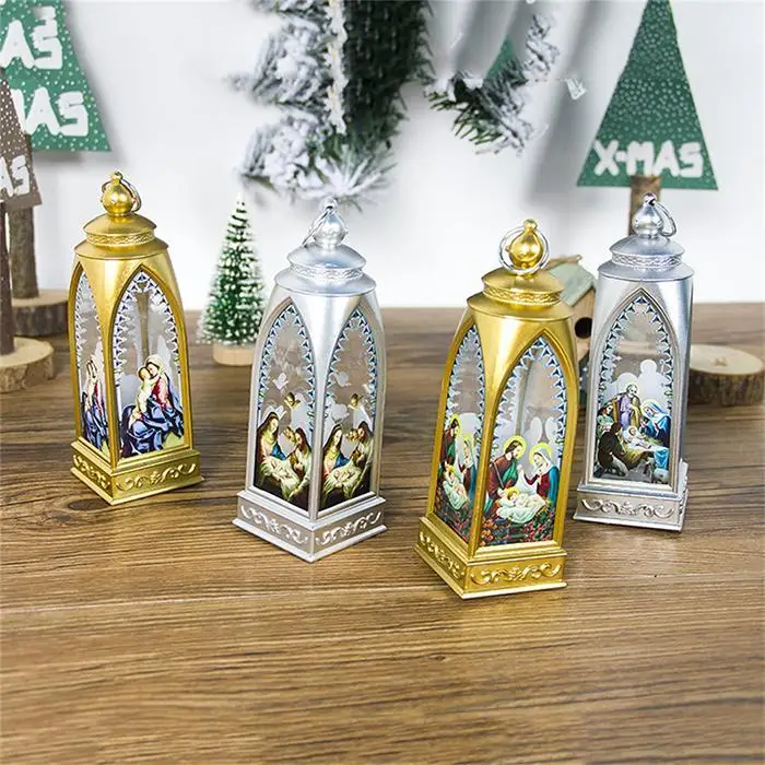 4 Color Christmas Luminous Light Table Ornaments Home Party Hanging Lamp Decor A-D As picture Xmas Navidad light | Дом и сад