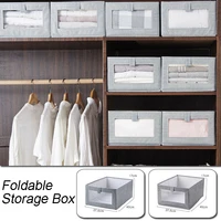 foldable storage box household wardrobe drawer clothing storage box non woven kids toys organizer finishing bins