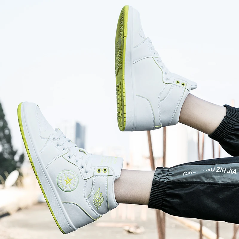 Новинка Модные женские кроссовки унисекс цвет желтый зеленый оранжевый белый