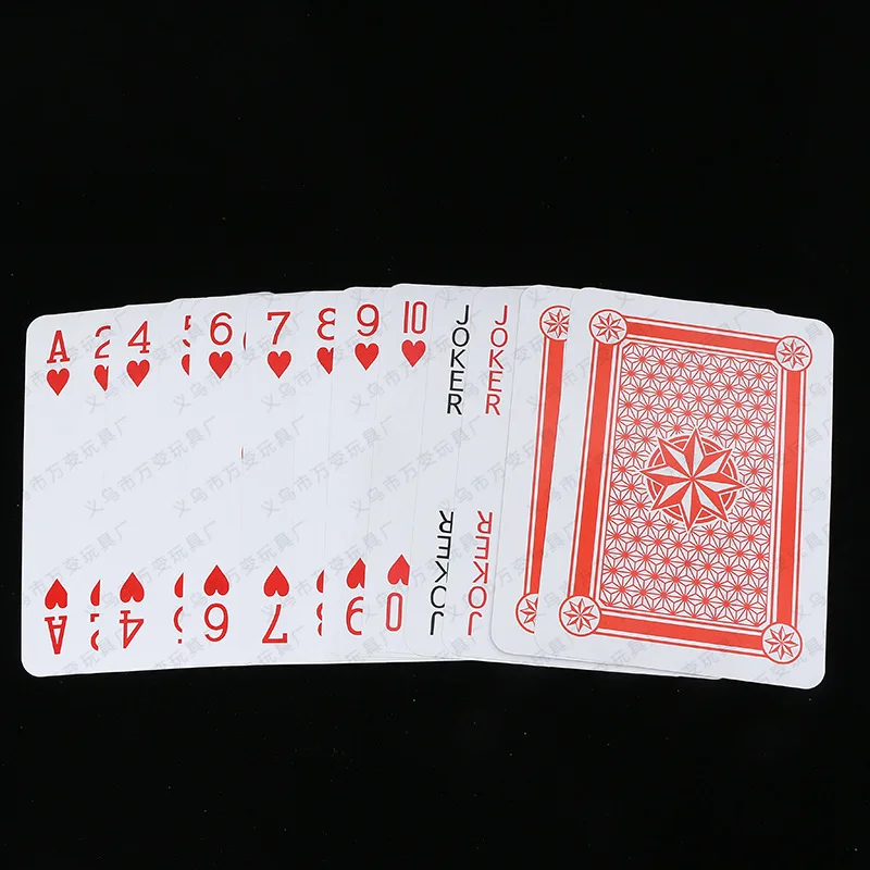 

Fashion Adult Fun Toys 54Pcs Oversized Poker Stage Magic 9 Times The Size for Favorite Card Fun Surprise Gifts Toy Game Props
