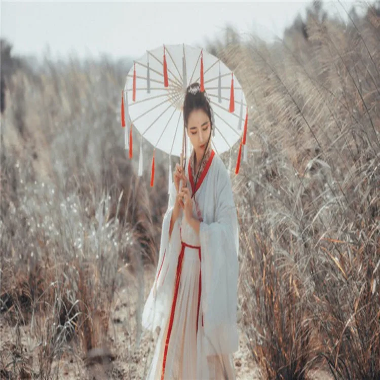 Косплей фотография древний костюм реквизит кисточки Зонт древняя пряжа