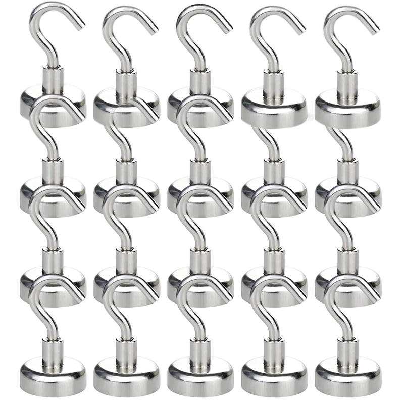 Сверхмощные магнитные крючки сильный Неодимовый магнитный крюк для дома кухни