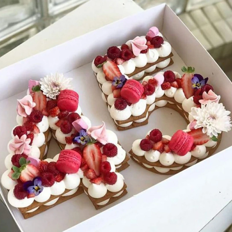 Новые силиконовые цифровые 0 9 торта прессформы в форме цифр пресс форма для