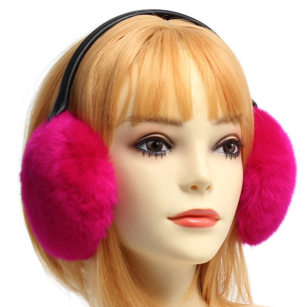 Новое поступление зимние женские теплые меховые наушники из натурального меха