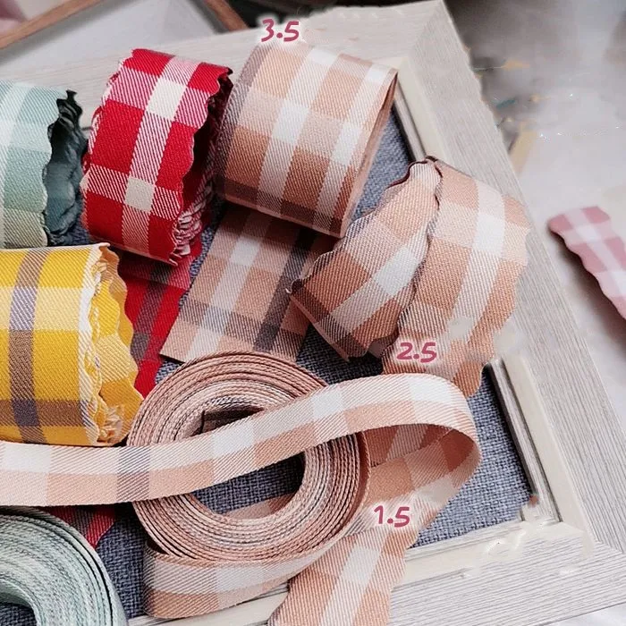 Kewgarden ленты в шотландскую клетку 35 мм 25 15 1 5 &quot1&quot DIY бант качестве аксессуара
