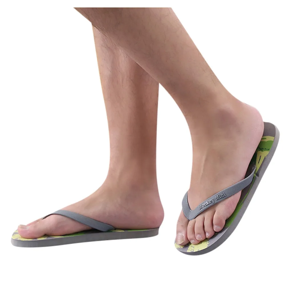 JAYCOSIN/удобные мужские шлепанцы Большие размеры Летние пляжные вьетнамки