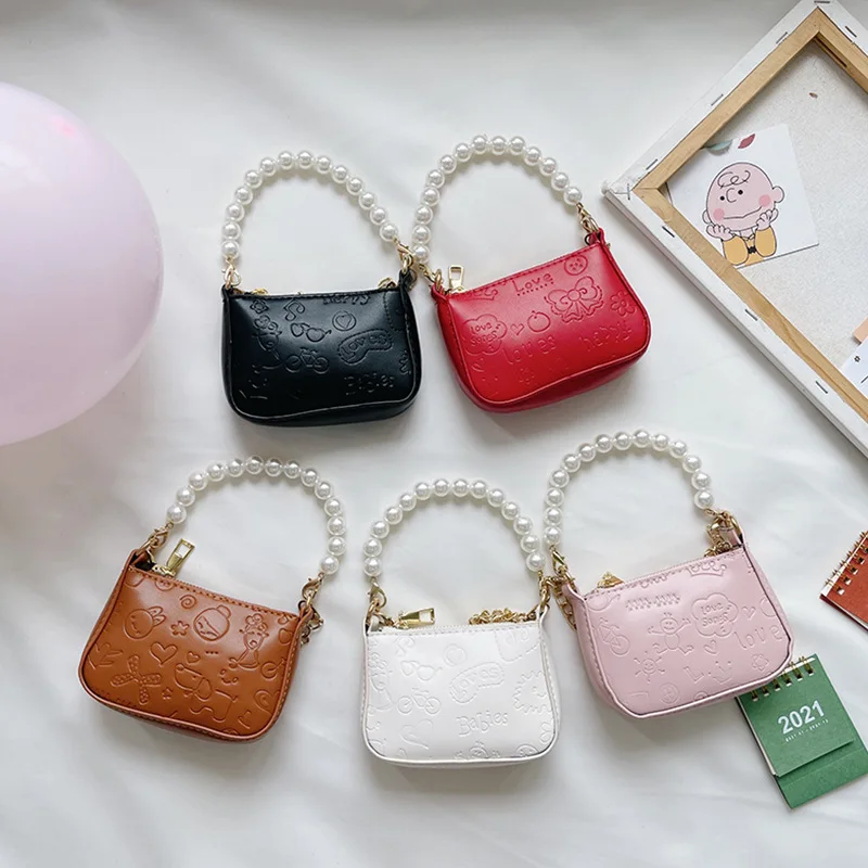 

Kids Mini Clutch Bag Cute Little Girls Leather Purses and Handbags Baby Small Coin Pouch Party Hand Bags Tote