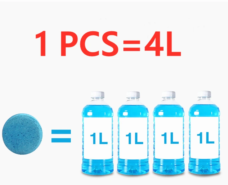 Таблетки для очистки стекол автомобиля 20/50/100/200 шт. очистка лобового стекла |