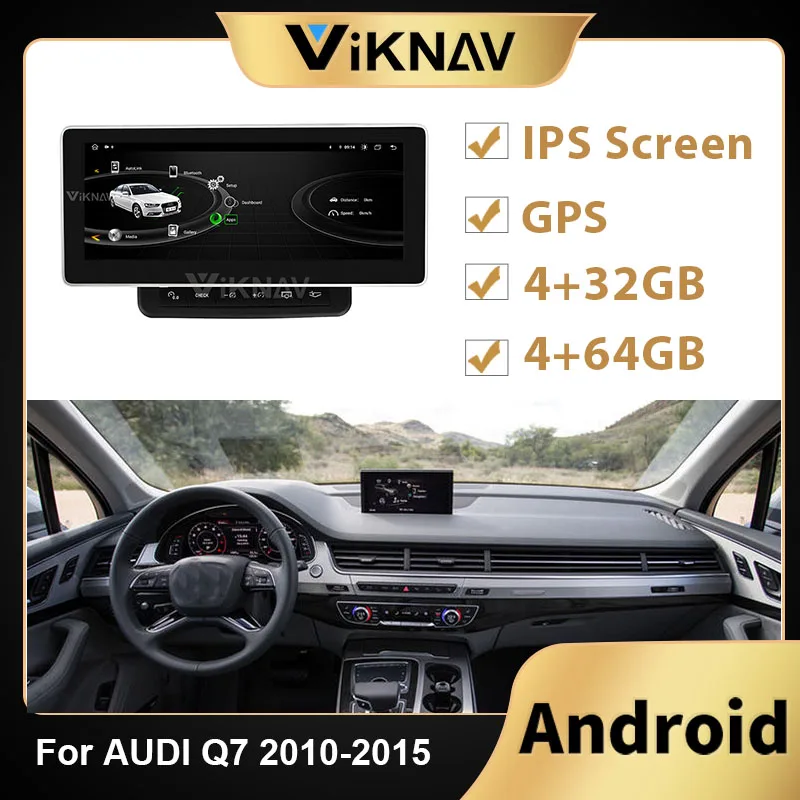

Автомагнитола на Android, головное устройство, аудио для AUDI Q7 2010 2011 2012 2013 2014 2015, автомобильный экран, DVD, мультимедийный плеер, GPS-навигация