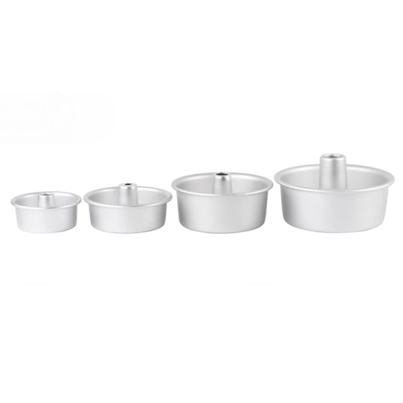 

5/7/8/10 Inch Aluminum Alloy Chiffon Cake Pan Hollow Chimney Cake Mold P9YB